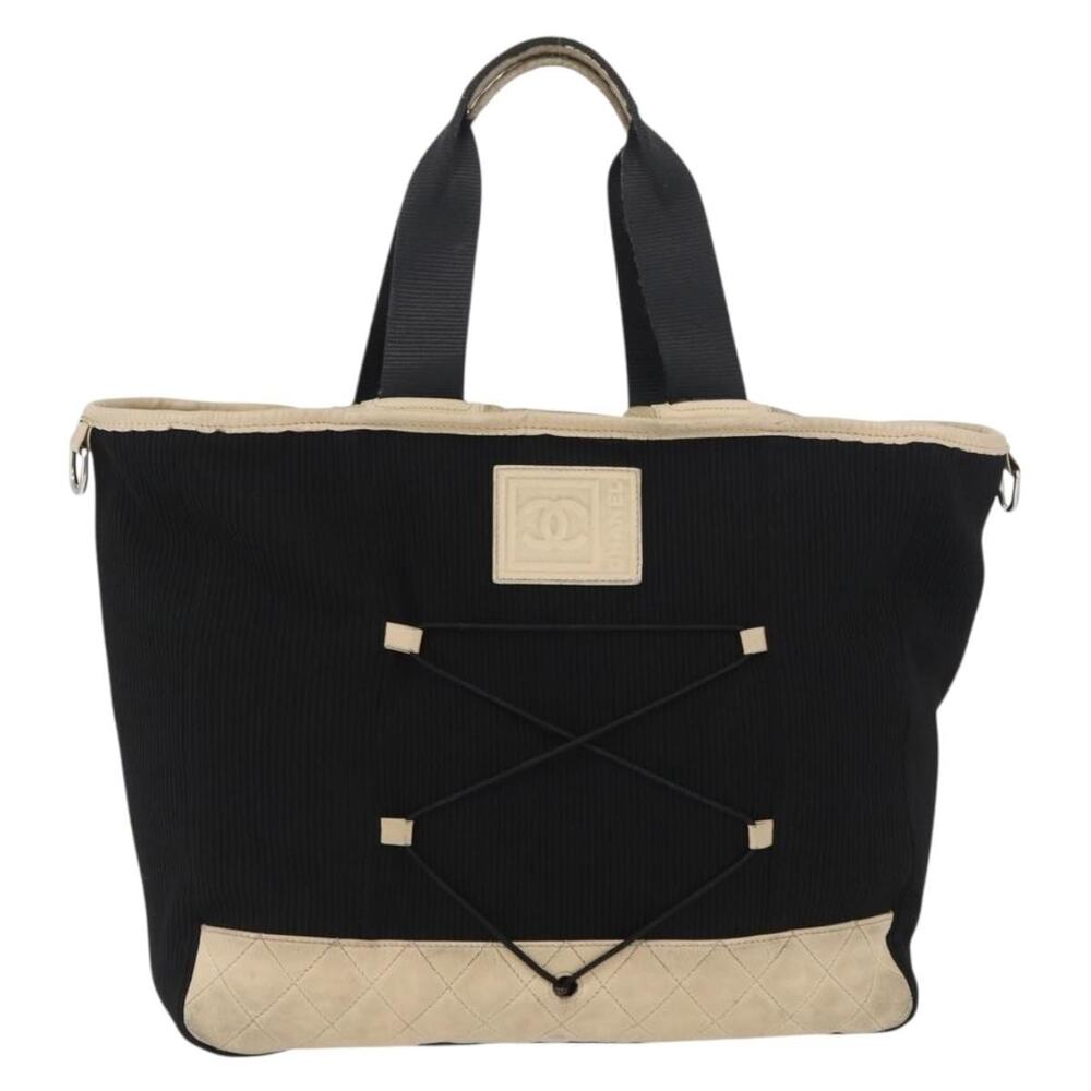 Chanel Canvas Sports Handbag Black